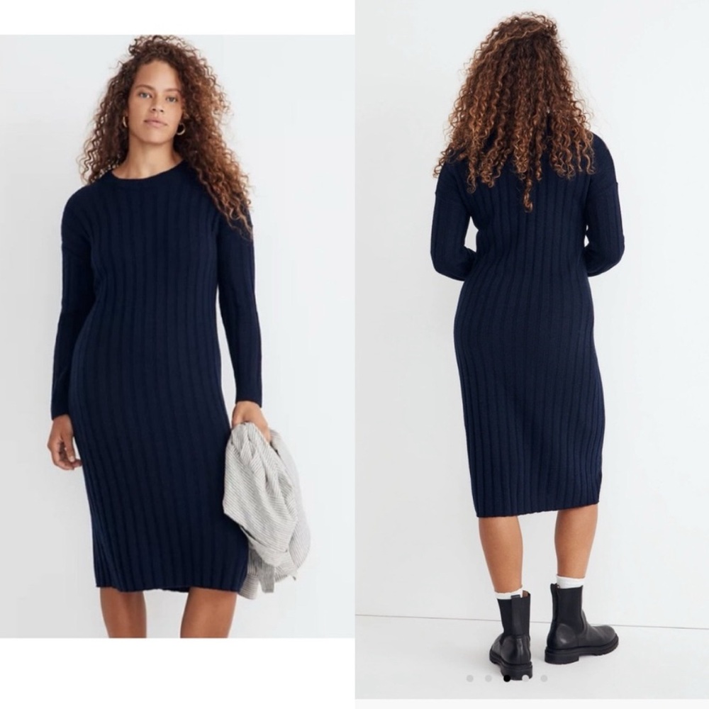 Madewell ribbed sweater dress